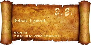 Dobos Egmont névjegykártya