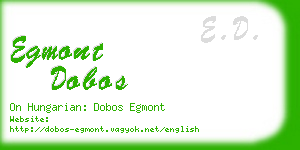 egmont dobos business card